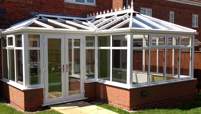 A finished conservatory from the outside