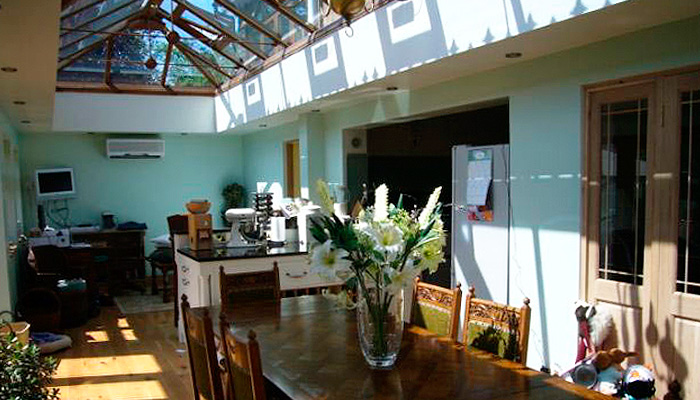 Interior shot of a conservatory